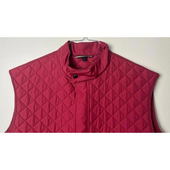 BELSTAFF AMERICA'S CUP QUILTED BURGUNDY WAISTCOAT VEST - Picture 2 of 11
